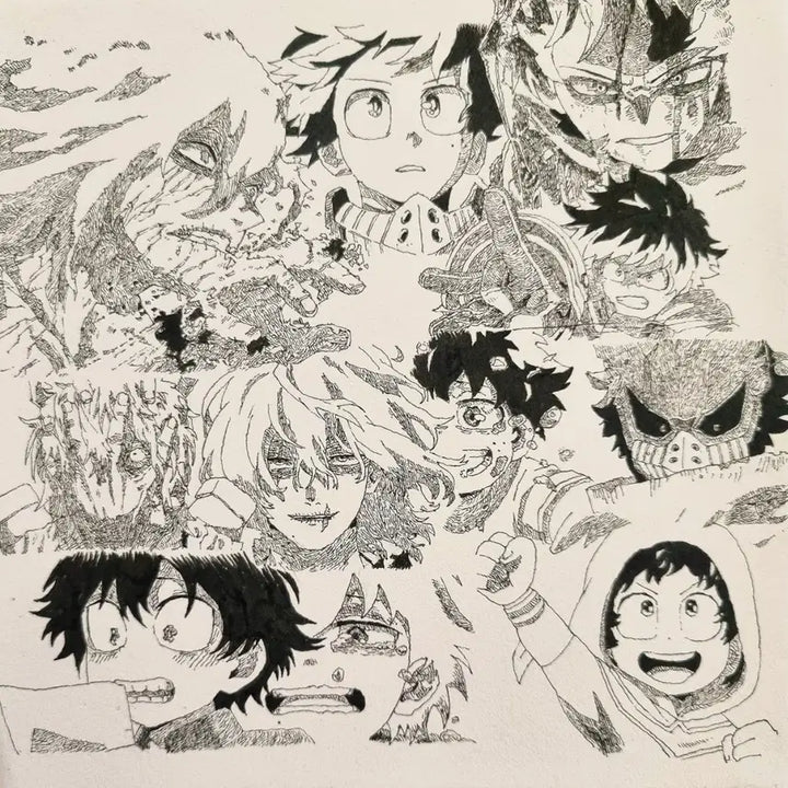 [BUNJANG] Custom Paper Panel Art Commission (Size 2) / 2호 종이 판넬 애니 그림 제작 의뢰