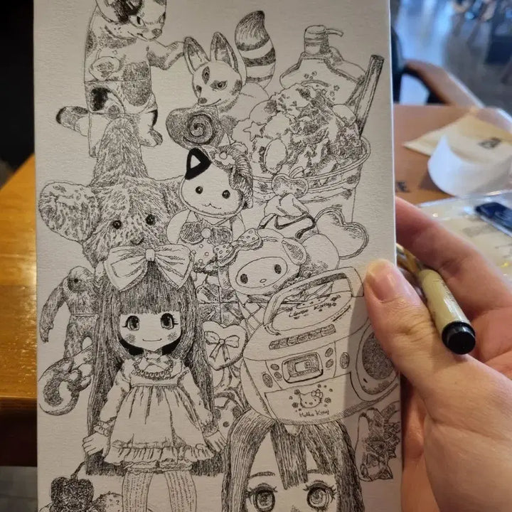 [BUNJANG] Custom Paper Panel Art Commission (Size 2) / 2호 종이 판넬 애니 그림 제작 의뢰