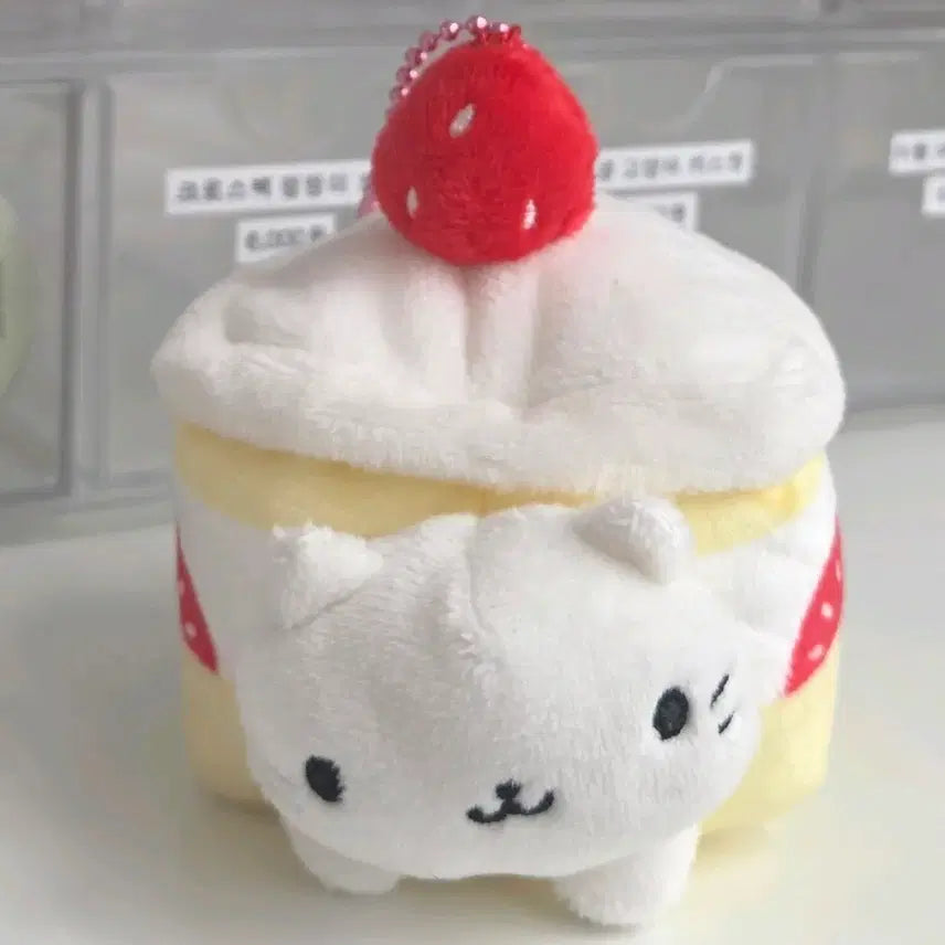 [BUNJANG] NyanNyanNyanKo Shochocake Cat Keychain / 냥냥냥코 산엑스 고전 인형 쇼토케이크 계속 함께해 네코 고양이 키링
