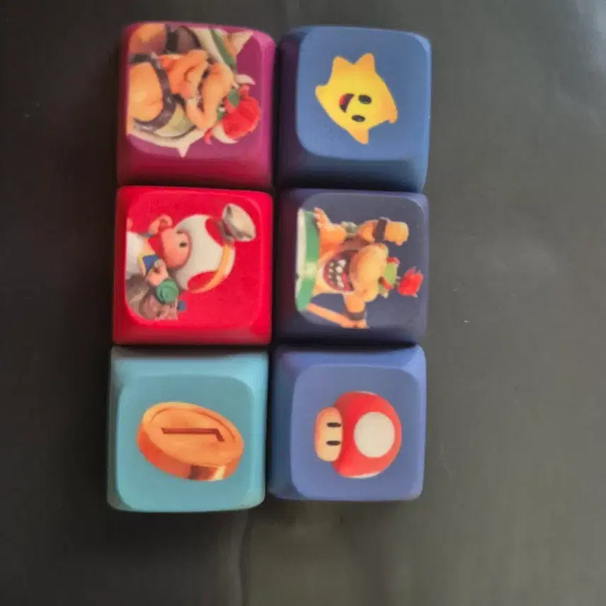 [BUNJANG] Super Mario Keycap 6-Piece Bundle Set / gs 마리오 키캡 6종 일괄 판매