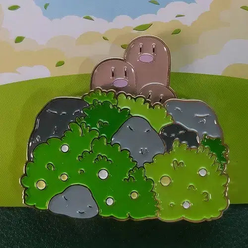 [BUNJANG] Isaac Toast Pokemon Dugtrio Badge / [새상품] 이삭토스트 포켓몬 뱃지 닥트리오