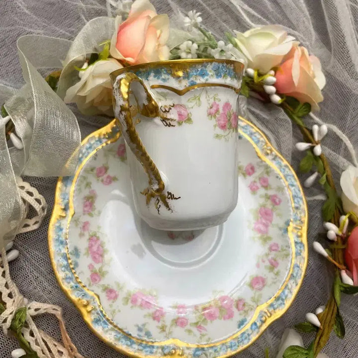[BUNJANG] French Haviland Limoges Teacup Set / 프랑스하빌랜드 리모즈