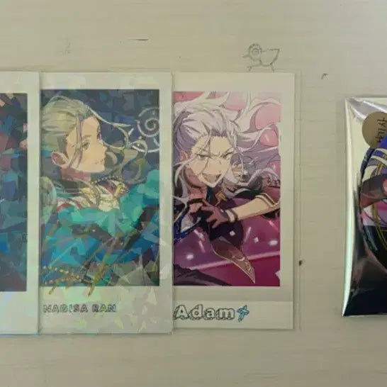 [BUNJANG] Ensemble Stars Nagisa Ran Can Badge &amp; Pashacard Set / 앙스타 중스타 란 나기사 캔뱃지 파샤