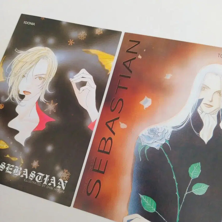 [BUNJANG] Sebastian Illustration Postcard Set / 세트 세바스티안 일러스트 엽서 / 고전 문구 만화책 빈티지 순정만화 굿즈