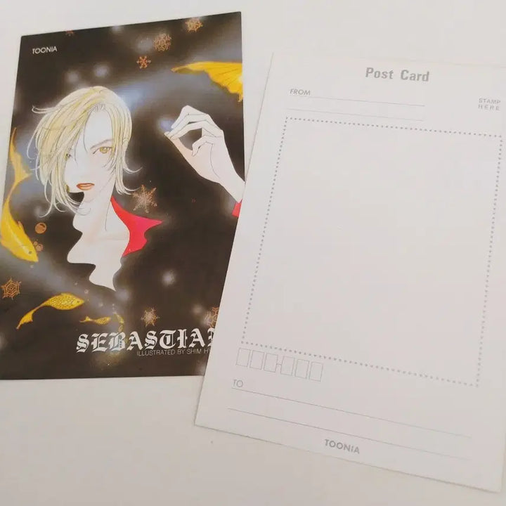[BUNJANG] Sebastian Illustration Postcard Set / 세트 세바스티안 일러스트 엽서 / 고전 문구 만화책 빈티지 순정만화 굿즈