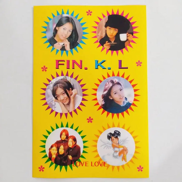 [BUNJANG] Fin.K.L. Sticker Set (Ock Joo Hyun, Lee Jin, Lee Hyo Ri, Sung Yu Ri) / 세트 핑클 스티커 / 추억의 스타 굿즈 옥주현 이진 이효리 성유리 사진
