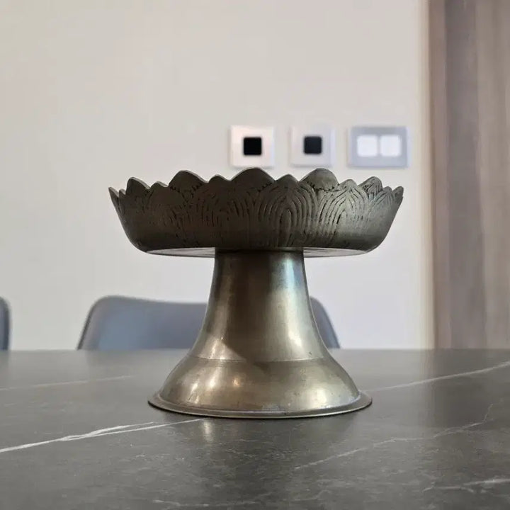 [BUNJANG] Vintage Brass Riser Plate / 빈티지 황동 굽접시