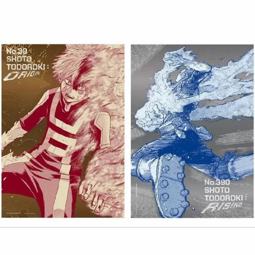 [BUNJANG] My Hero Academia Shoto Todoroki Origin Rising Poster Set (2 Types) / 나의 히어로 아카데미아 토도로키 쇼토 오리진 라이징 포스터 2종