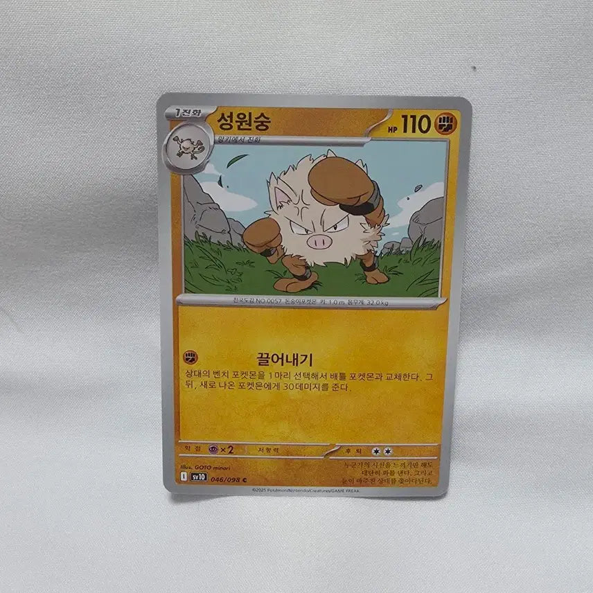 [BUNJANG] Pokemon Card Simisear / 포켓몬카드 성원숭