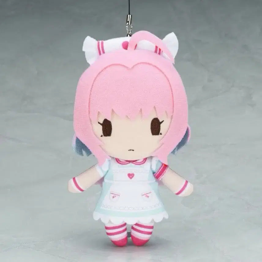 [BUNJANG] The Idolmaster Cinderella Girls Yumemi Amu Plush Doll Keychain Badge Nurse Ver. / 아이돌마스터신데렐라걸즈유메미리아무누이인형키링뱃지간호사