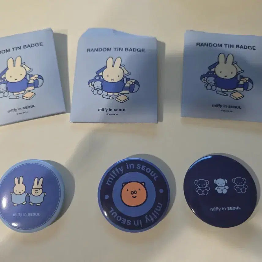 [BUNJANG] Miffy in Seoul Random Can Badge / 성수 미피 인 서울 랜덤 캔 배지 판매