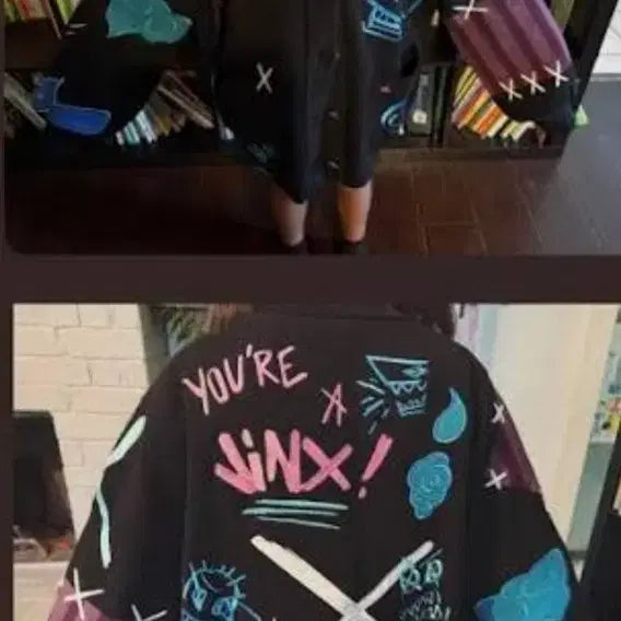 [BUNJANG] Arcane Stitchspring Collaboration Limited Edition Cardigan XL (New, Unsealed) / 리그오브레전드 아케인 공식 콜라보 스티치스프링 가디건 XL 미개봉새상품