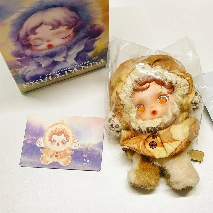 [BUNJANG] Pop Mart Skullpanda Garden of Light Series Amber (Pumpkin) Keyring Doll / 팝마트 스컬판다 빛의정원 시리즈 앰버(호박)
