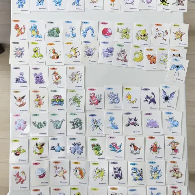 [BUNJANG] Pokemon Ttibsseal Art / 포켓몬 띠부씰 2000원 아트