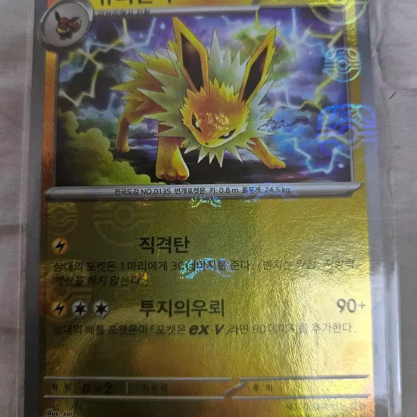 [BUNJANG] Pokemon Card 151 Master Ball Jolteon / [포켓몬카드] 151 마스터볼 쥬피썬더