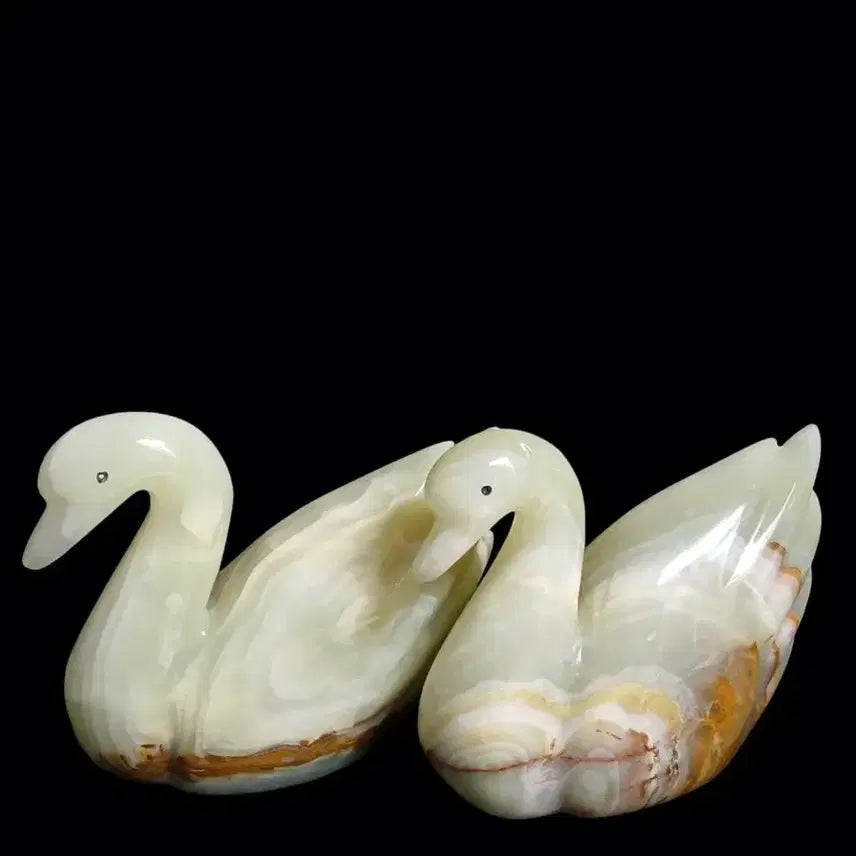 [BUNJANG] Vintage Onyx Duck Sculpture / 빈티지 오닉스 오리 조각품