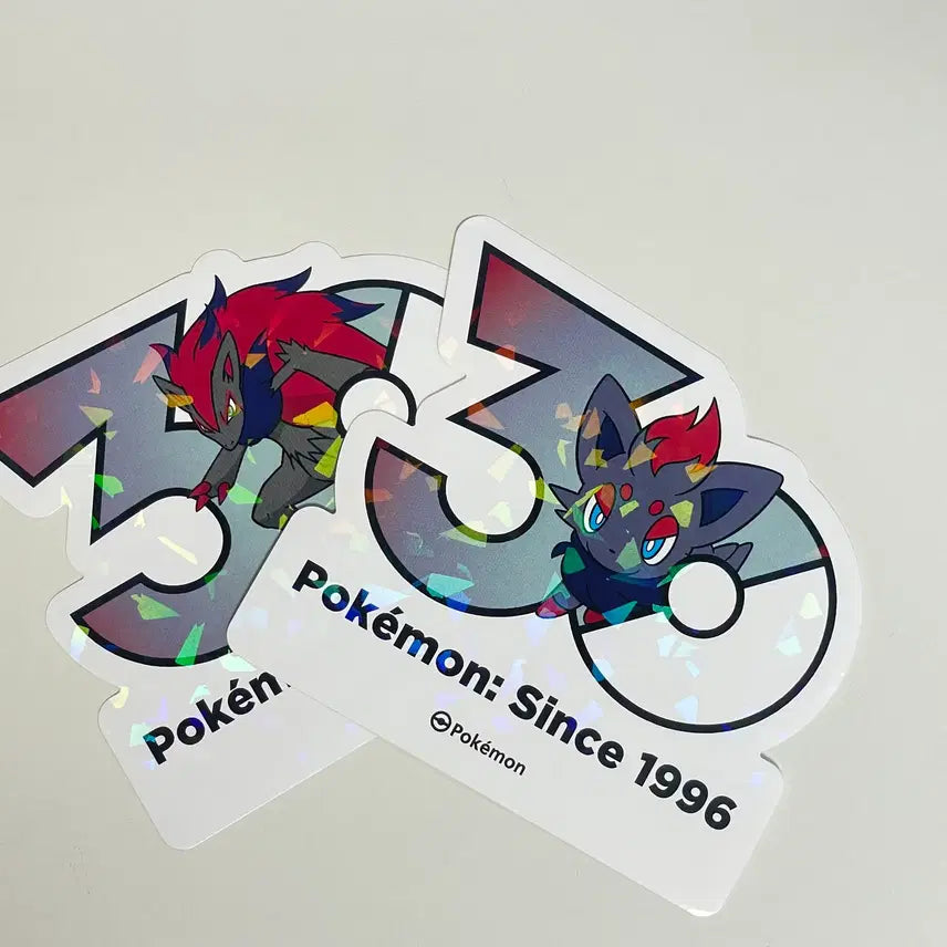 [BUNJANG] Pokemon 30th Anniversary Zoroark &amp; Zorua Sticker Set / 포켓몬 30주년 스티커 조로아 조로아크 팝니다