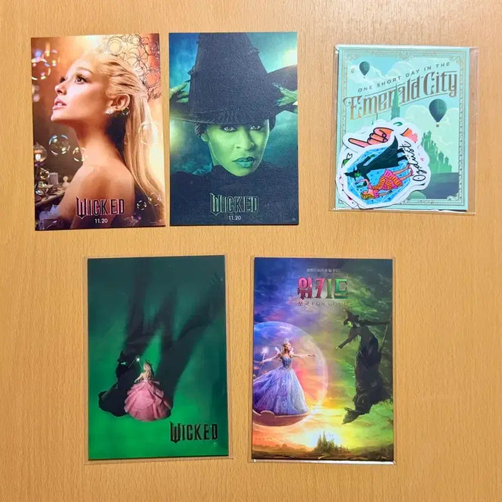 [BUNJANG] Wicked Series Deco Pack, Postcard Set + Stickers Bundle Set / <위키드> 시리즈 데코팩,엽서세트+스티커 일괄