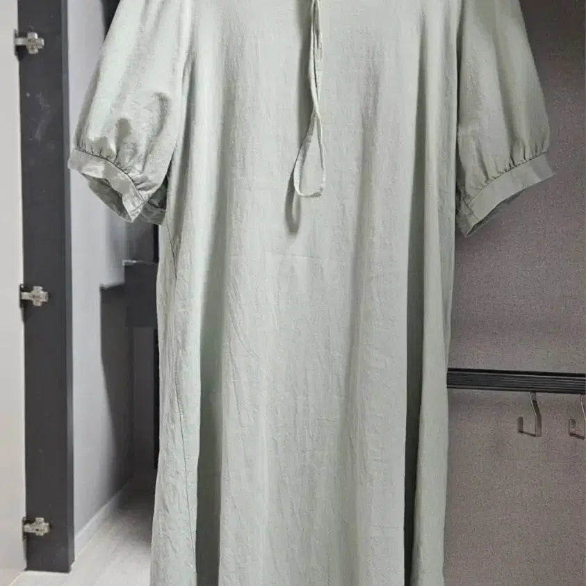 [BUNJANG] Linen Blend Mint Dress / 린넨면 민트 원피스