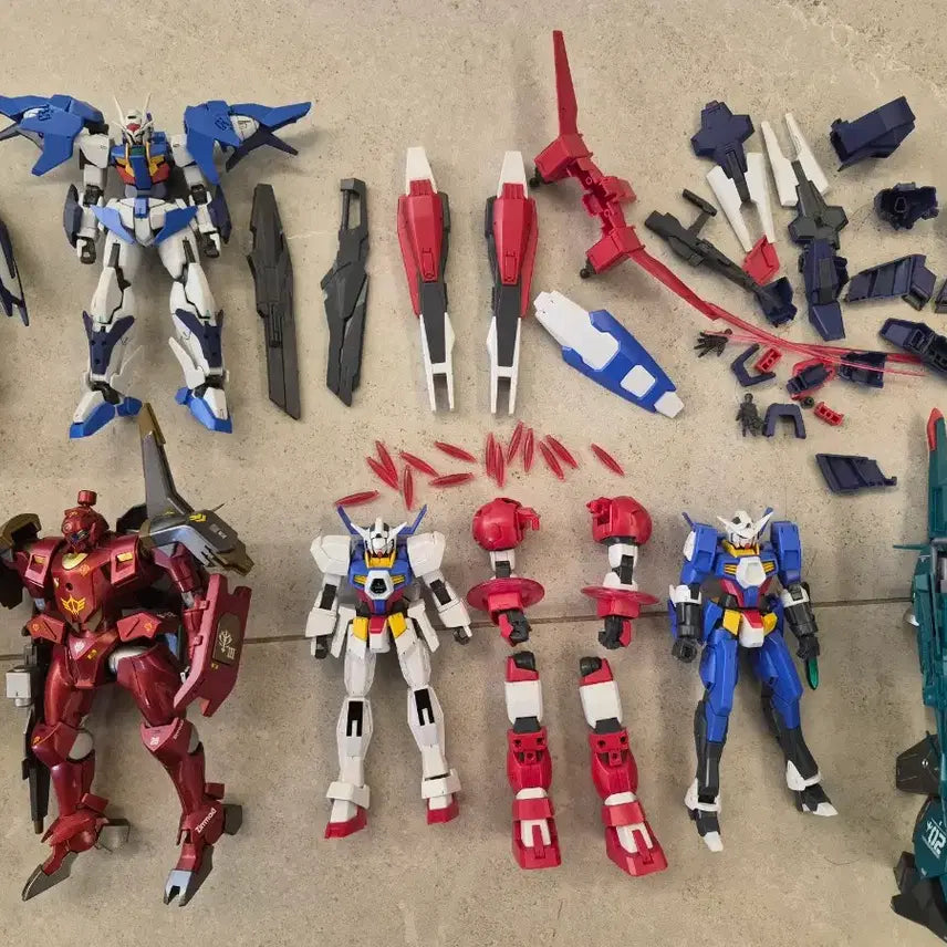 [BUNJANG] HG Gundam Assembly + Junk Parts Bundle Set / (추가)hg 건담 가조립 + 정크 일괄판매합니다