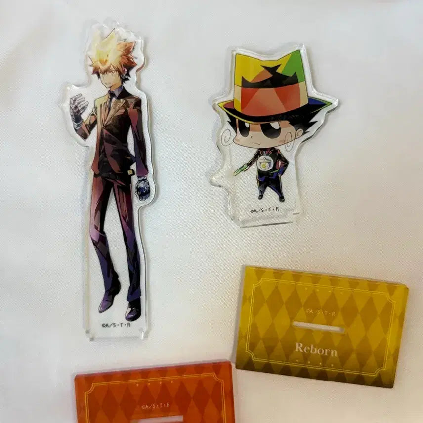 [BUNJANG] Katekyo Hitman Reborn! Pale Tone Choice Acrylic Stand Tsuna/Reborn Bundle Set / 가히리 페일톤 초이스편 아크릴스탠드 츠나요시 리본 일괄