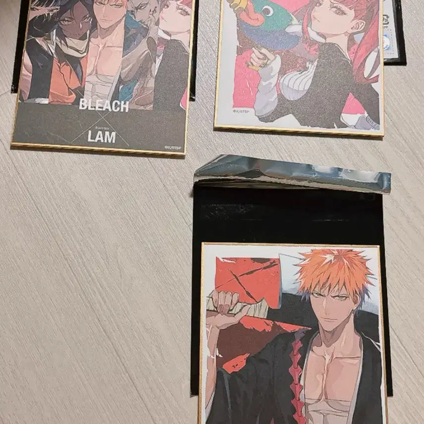 [BUNJANG] Bleach Acrylic Card &amp; Shikishi Set / 블리치 LAM 요루이치 리루카 이치고 아크릴카드 / 색지 교환양도
