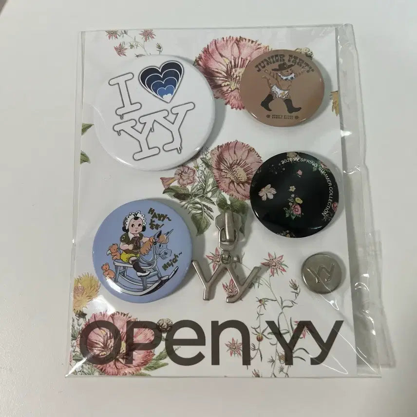 [BUNJANG] Openyy Pin Button Set Candy Badge / 오픈와이와이 핀버튼 세트 캔뱃지 패션 배찌 미개봉 새상품 openyy