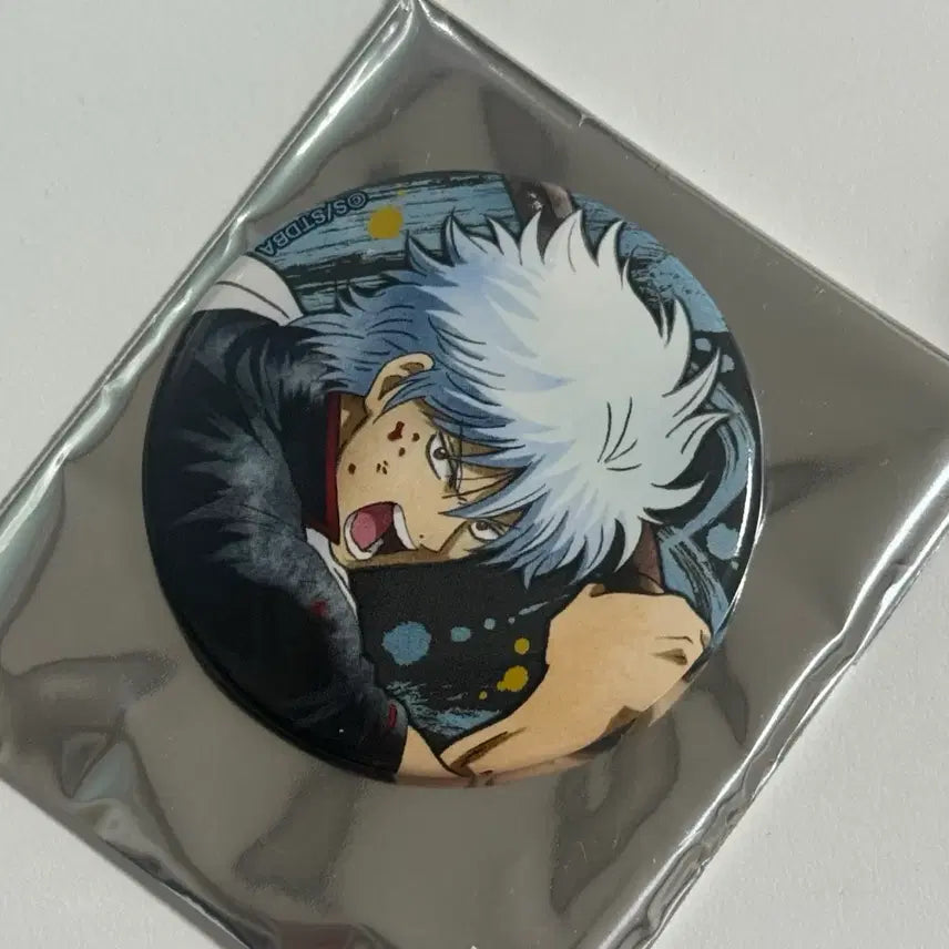 [BUNJANG] Gintama Sakata Gintoki Can Badge (Assassination Arc) / 은혼 사카타 긴토키 캔뱃지 미사용 장군암살편 장암