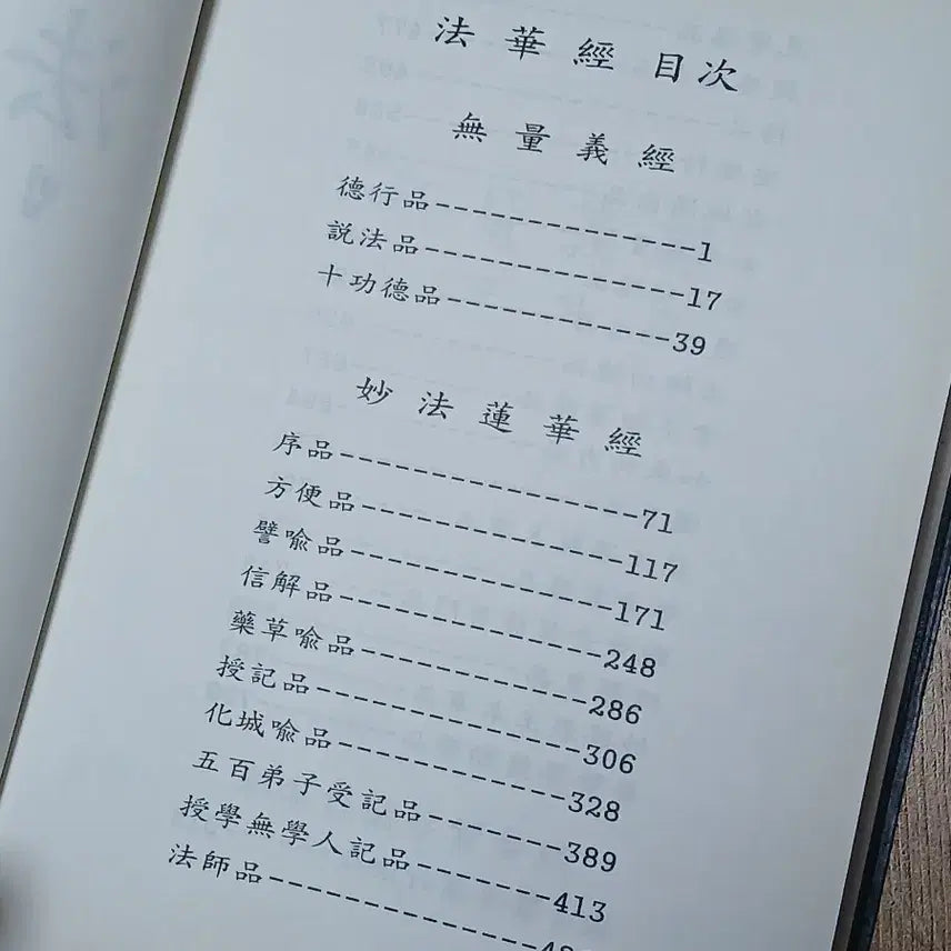 [BUNJANG] Lotus Sutra Buddhist Scripture / 법화경 불교 경전