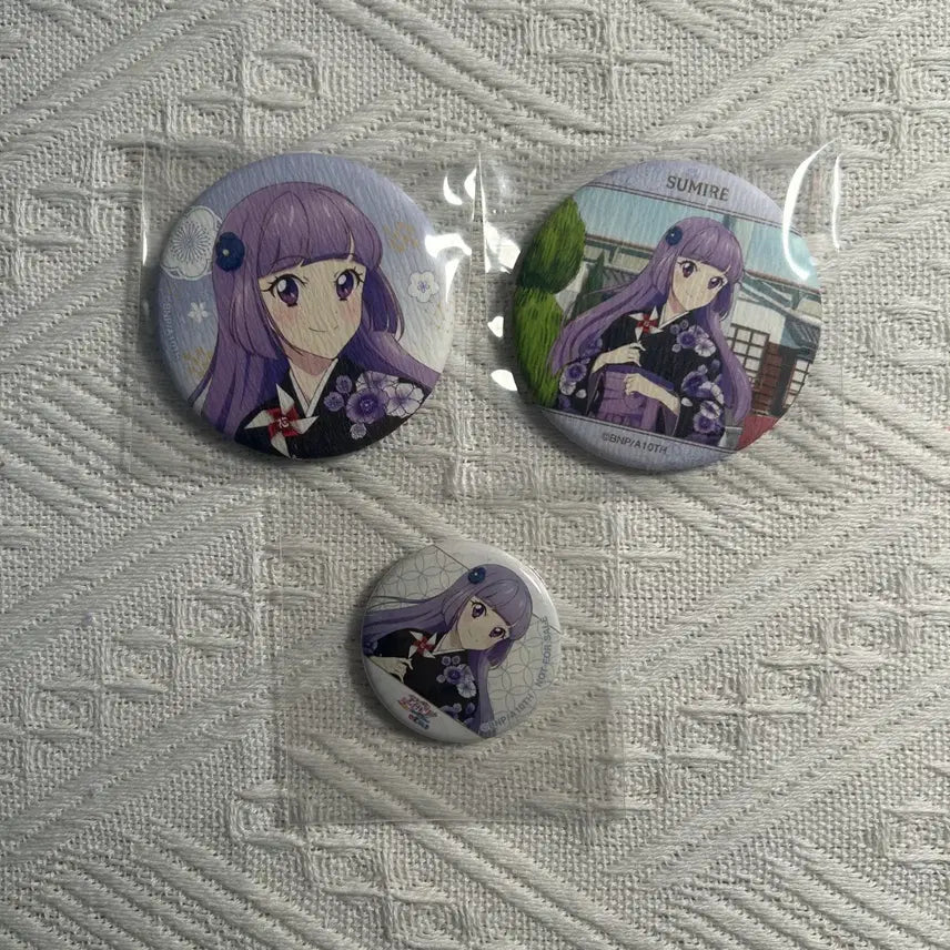 [BUNJANG] Aikatsu! StarS Sumire Lira Set / [일괄] 아이카츠 아이엠스타 스미레 리라 캔뱃지