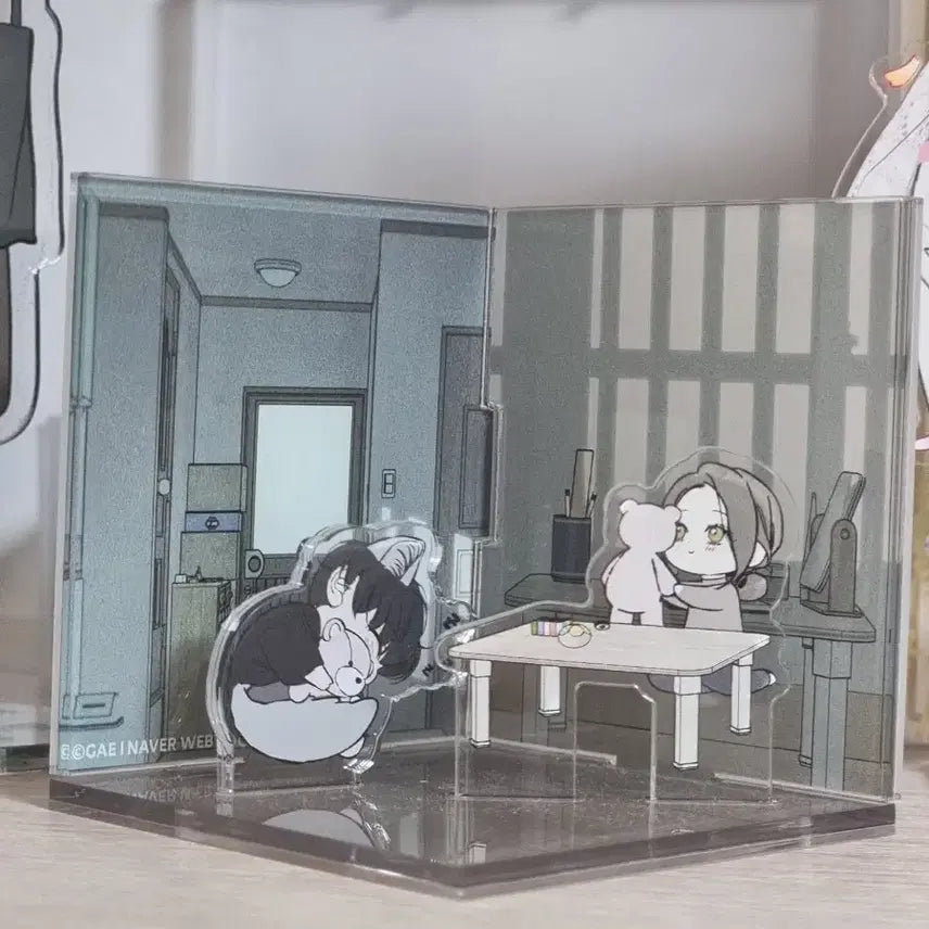 [BUNJANG] SidenKkot Tears Acrylic Diorama / 시든꽃에 눈물을 아크릴 디오라마