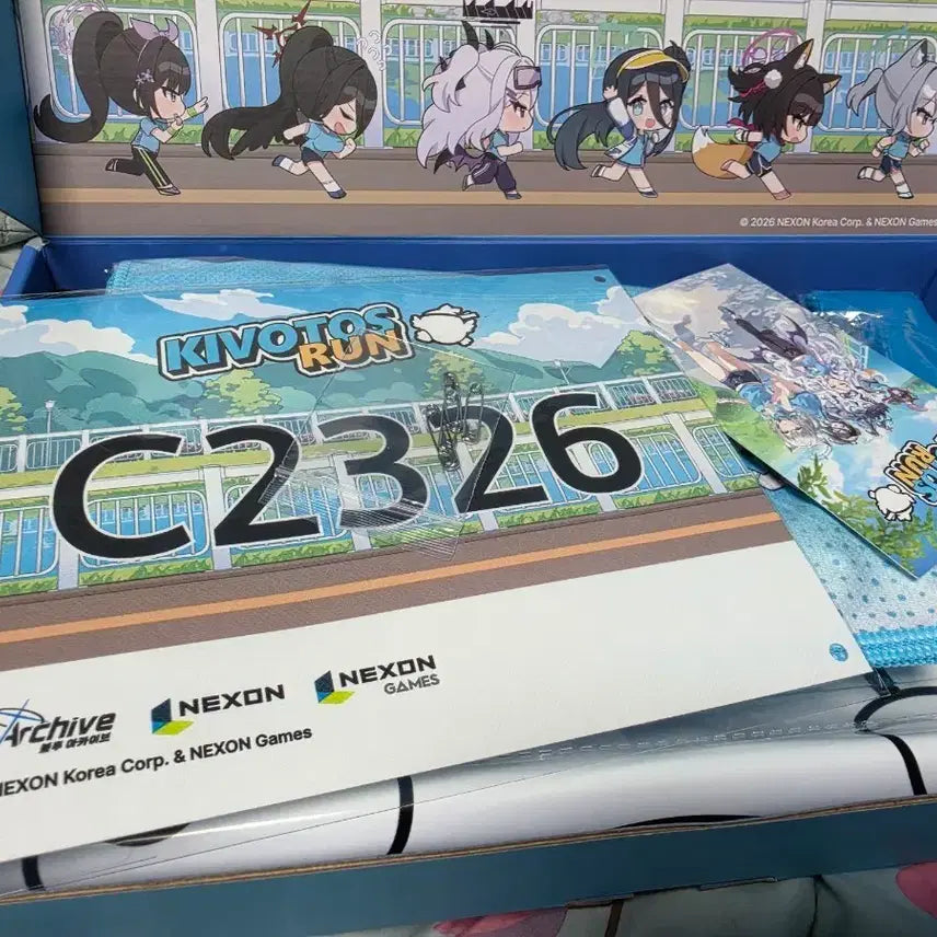 [BUNJANG] Blue Archive KBT RUN Goods Set with Completion Medal / 블루아카이브 키보토스런 굿즈 세트