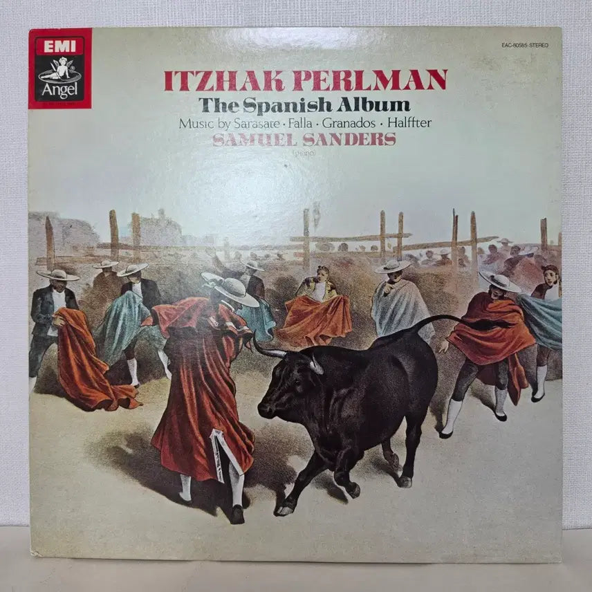 [BUNJANG] Itzhak Perlman &amp; Samuel Sanders The Spanish Album LP / 펄만: 스페인 바이올린 작품집/ 사라사테,파야 등,사무엘 샌더슨 LP