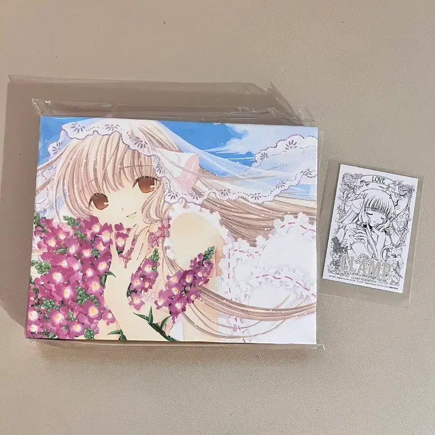 [BUNJANG] CLAMP x Chobits Chi Canvas Frame &amp; POB Card Bundle (Sealed) / CLAMP 클램프전 쵸비츠 치이 캔버스액자 &amp; 특전카드 미개봉 일괄