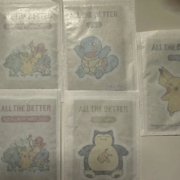 [BUNJANG] All The Better Pokemon Giant Sticker Random Bundle Set / (새제품) 일괄 올더베러 포켓몬 대왕 스티커 랜덤