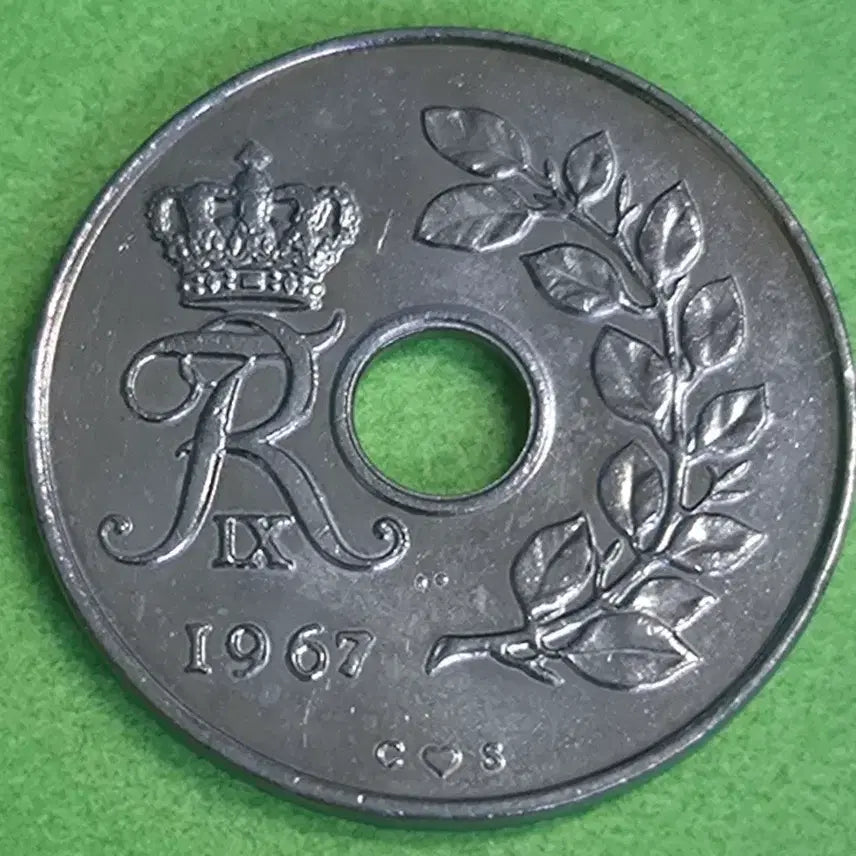 [BUNJANG] 1967 Denmark 25 Ore Coin / 1967 덴마크 25오레 동전 M3168
