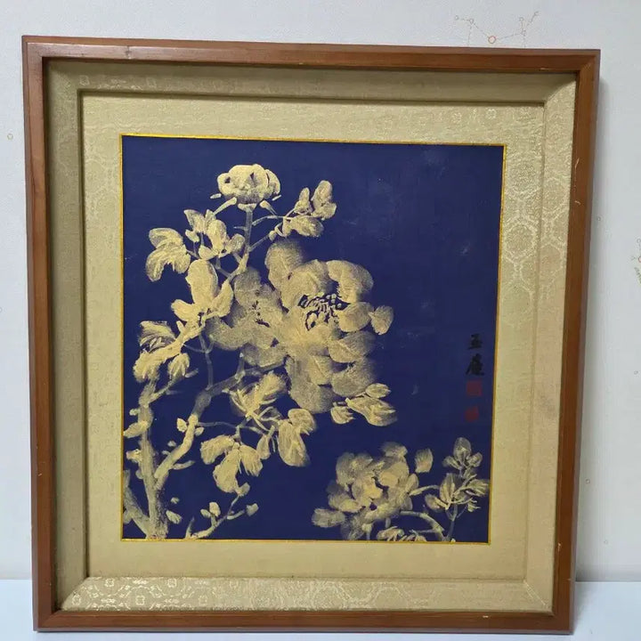 [BUNJANG] Oriental Painting Flower Framed Art / 동양화 꽃 그림 액자
