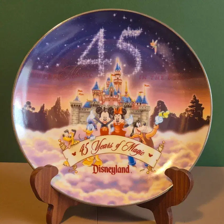 [BUNJANG] Disney 45th Anniversary Limited Edition Plate / 디즈니 45주년 한정판 접시