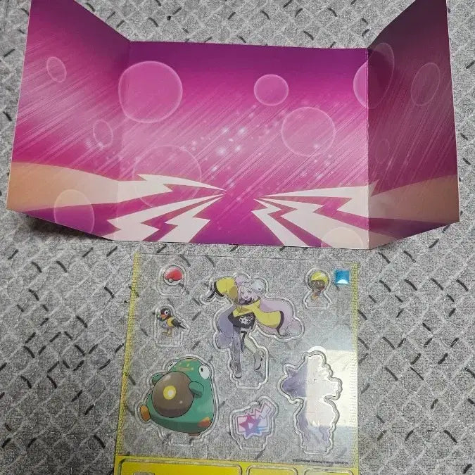 [BUNJANG] Moyamo Acrylic Stand with Paper Background / 모야모 아크릴 스탠드 + 종이 배경