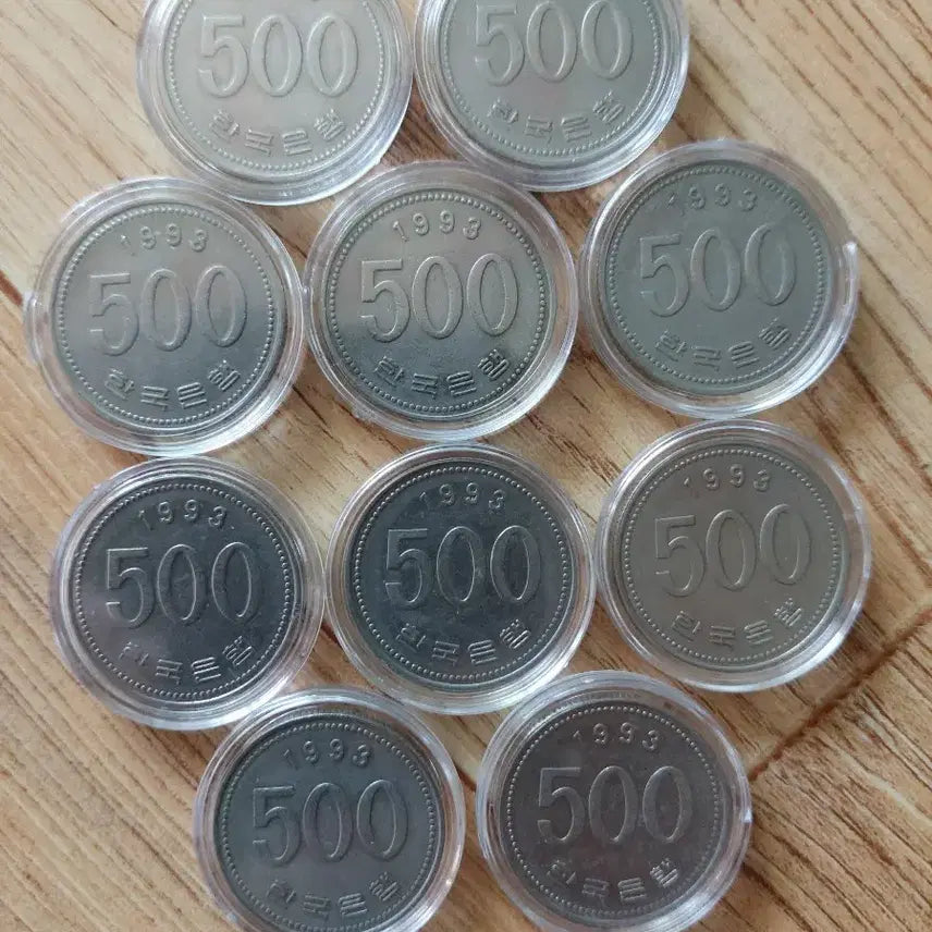 [BUNJANG] 1993 500 Won Coin (10 pcs) / 1993년 500원 동전 14개