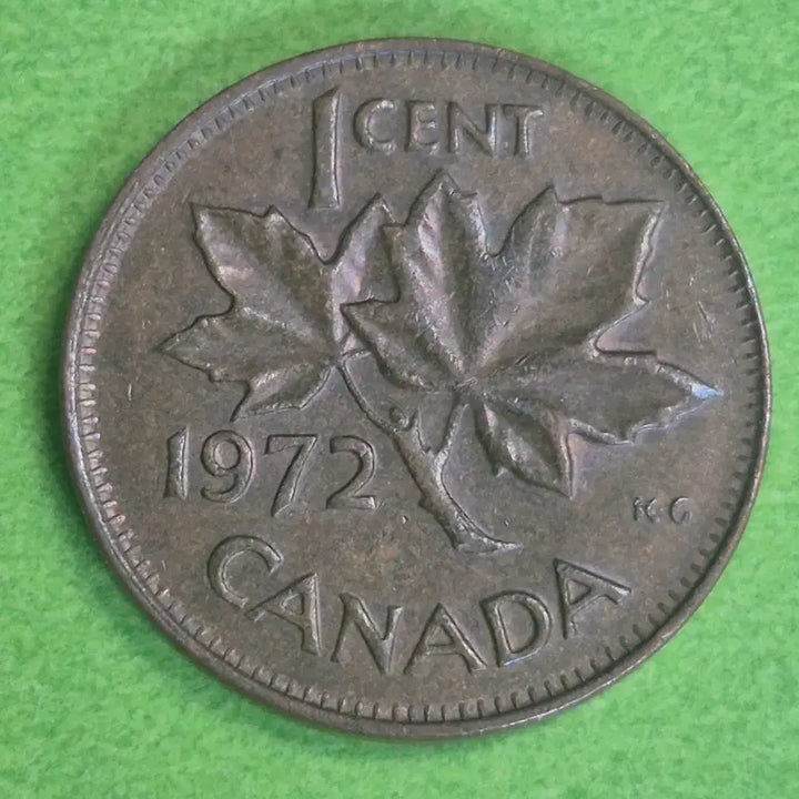 [BUNJANG] 1972 Canada 1 Cent Coin / 1972 캐나다 1센트 동전 M3183