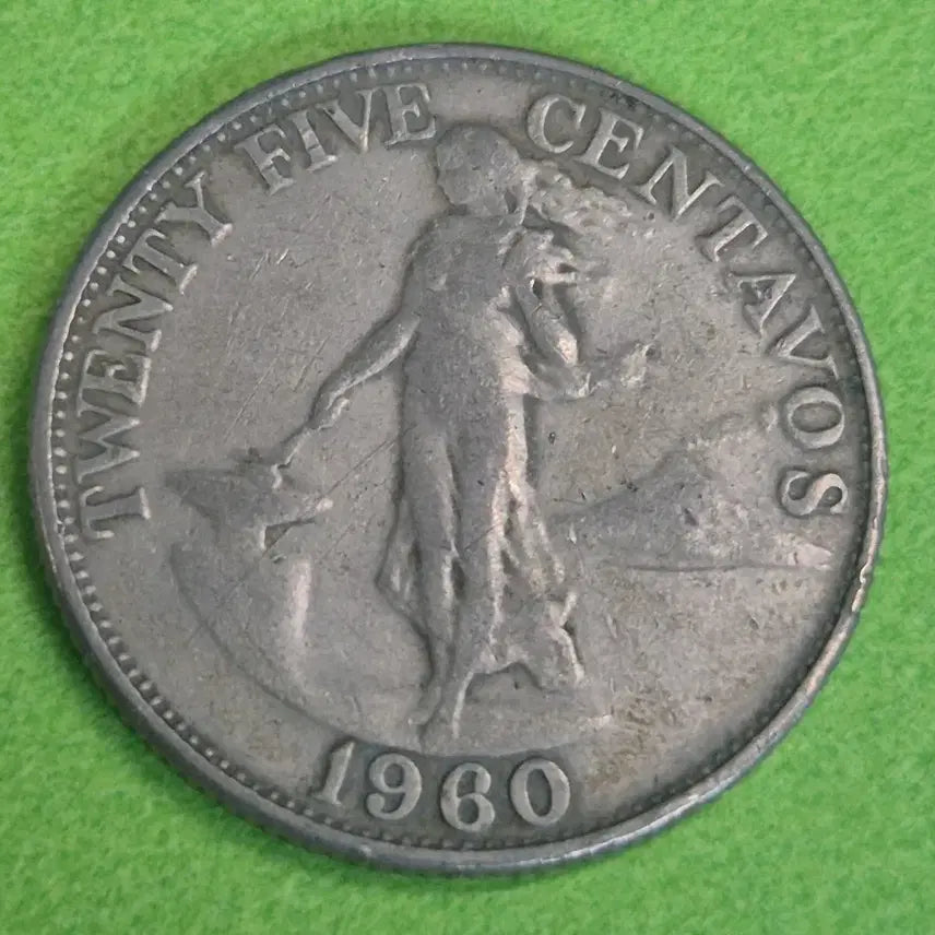 [BUNJANG] 1960 Philippines 25 Centavos Coin / 1960 필리핀 25센티모스 동전 M3185