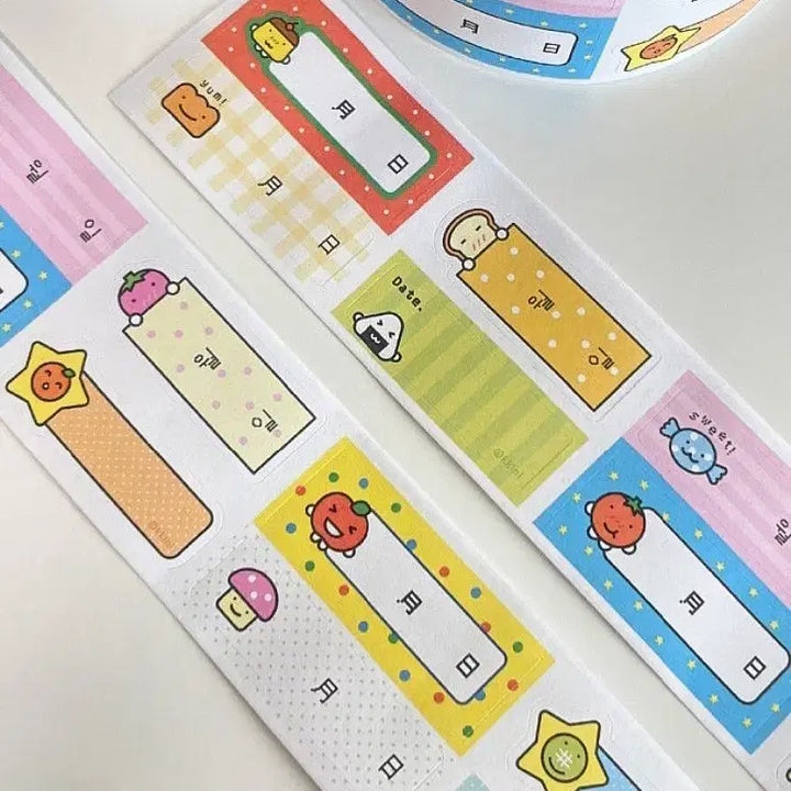 [BUNJANG] Kkini Design Classic Date Label Washi Tape / [끼니디자인] 고전 날짜라벨 모조지 키스컷띵 (원가띵)