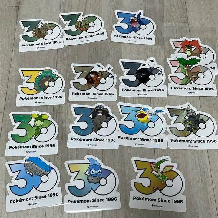 [BUNJANG] Pokemon 30th Anniversary Stickers / 포켓몬스터 30주년 스티커