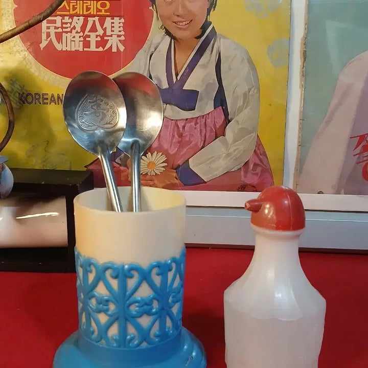 [BUNJANG] Antique Spoon Holder and Soy Sauce Container Set / 근대 수저통과 간장통
