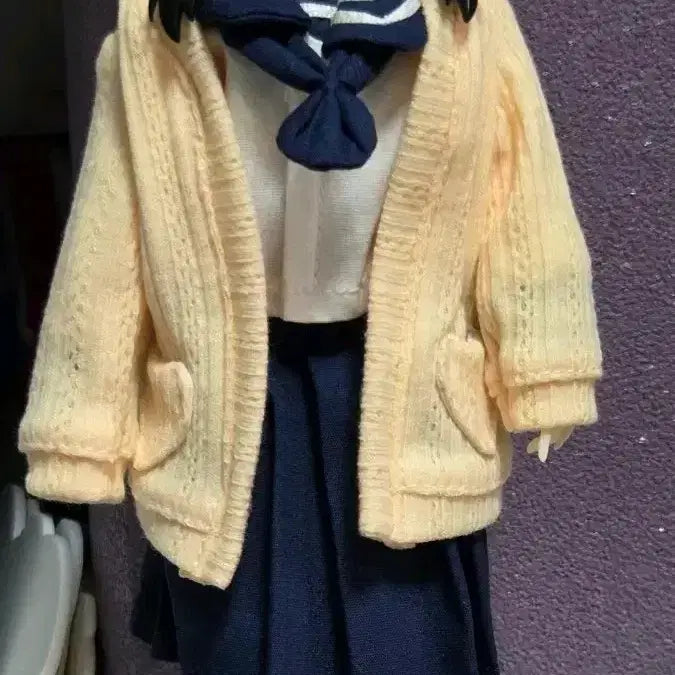 [BUNJANG] 6/1 Doll Yellow Cardigan + Underwear Bundle Set / 육일돌 6/1 연노랑 가디건 + 속옷 일괄