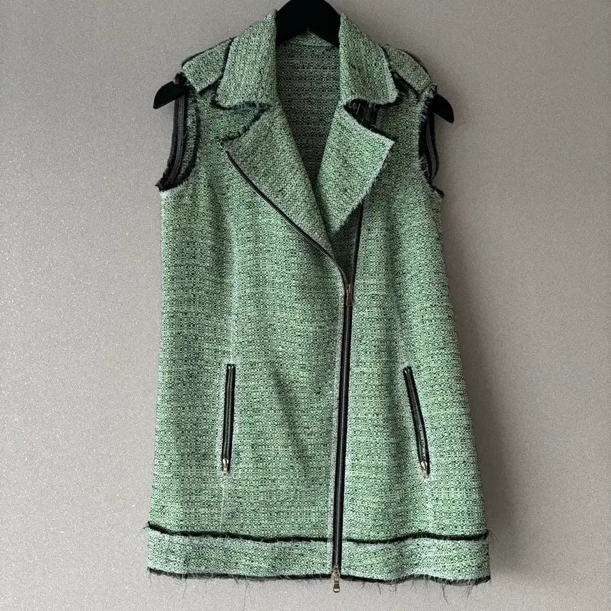 [BUNJANG] MSGM Green Tweed Vest Size 38 / MSGM  그린 트위드 베스트 38사이즈