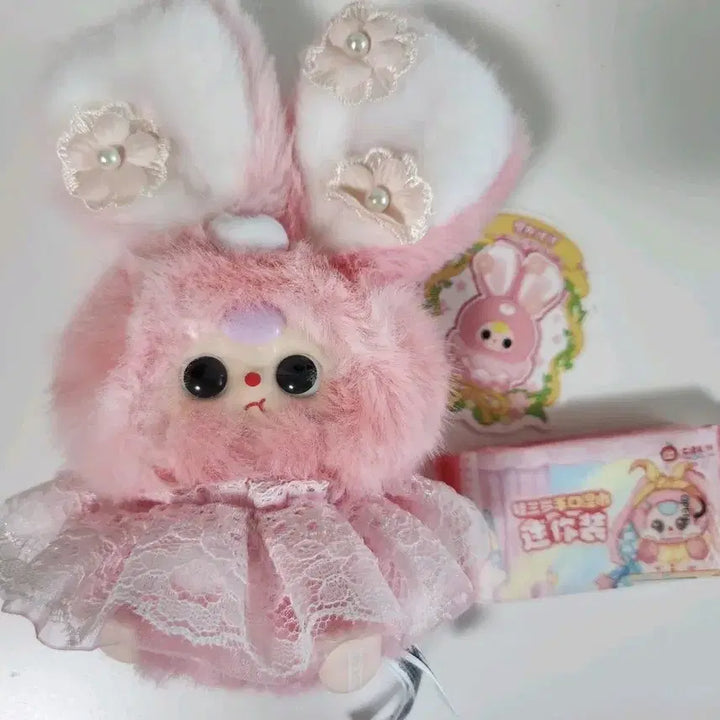[BUNJANG] Babys 3 Petal Rabbit Keyring / 급처)베이비쓰리 꽃잎 인형 키링판매합니다!