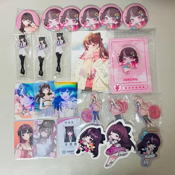 [BUNJANG] WoW Idol (isekai idol) Jururu Bundle Set Goods / 이세계아이돌 이세돌 주르르 굿즈 일괄 양도합니다