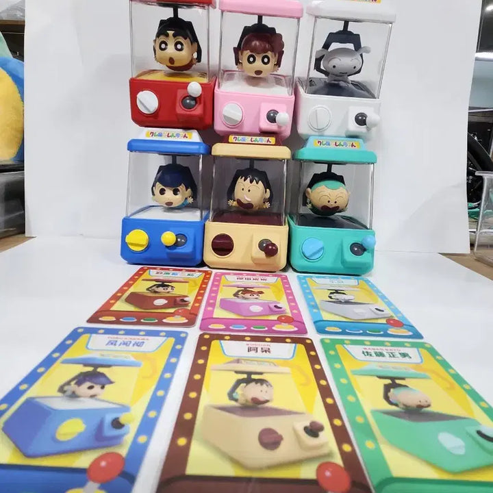 [BUNJANG] Crayon Shin-chan Mini Game Machine Figure Set (4 Types) / 크레용신짱 짱구는못말려 미니 오락기 피규어 4종 세트